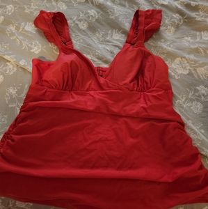 FUN Red Tankini Top
